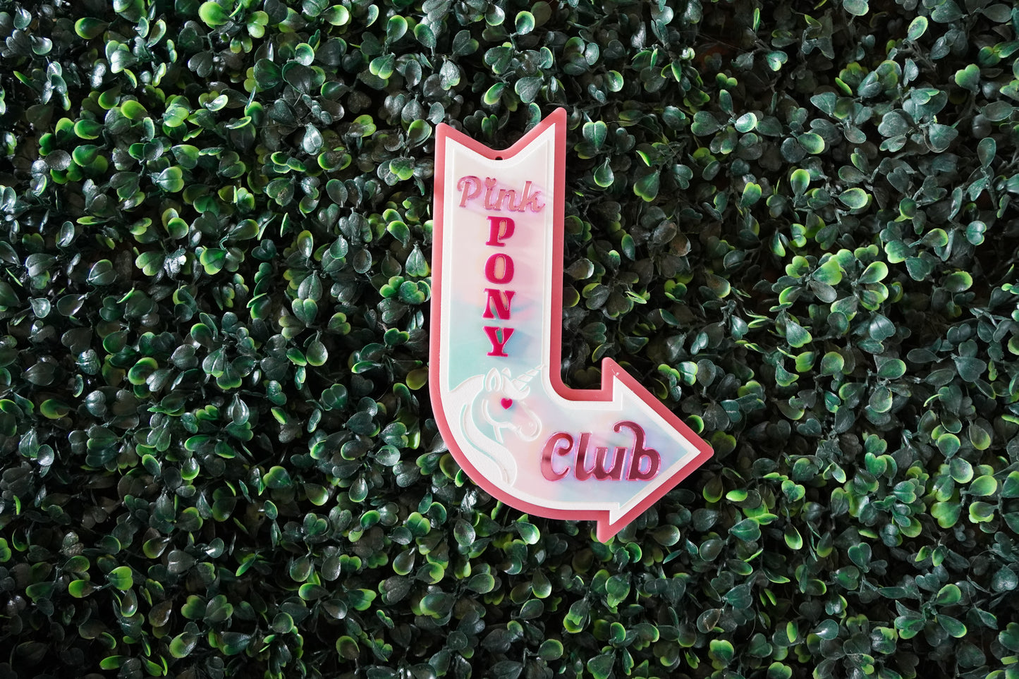 Pink Pony Club Sign