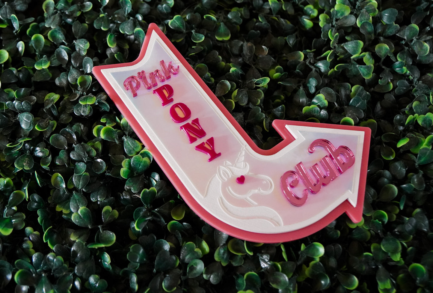 Pink Pony Club Sign