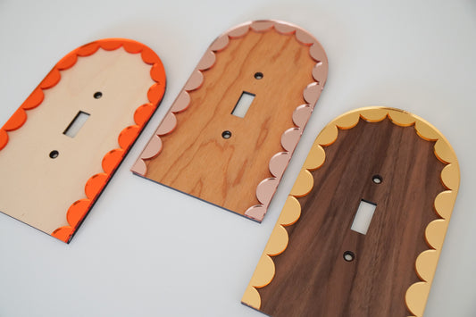 Scallop Trim Custom Light Switch Plate Cover