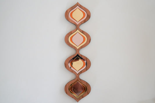 Retro Tear Drop Mirror