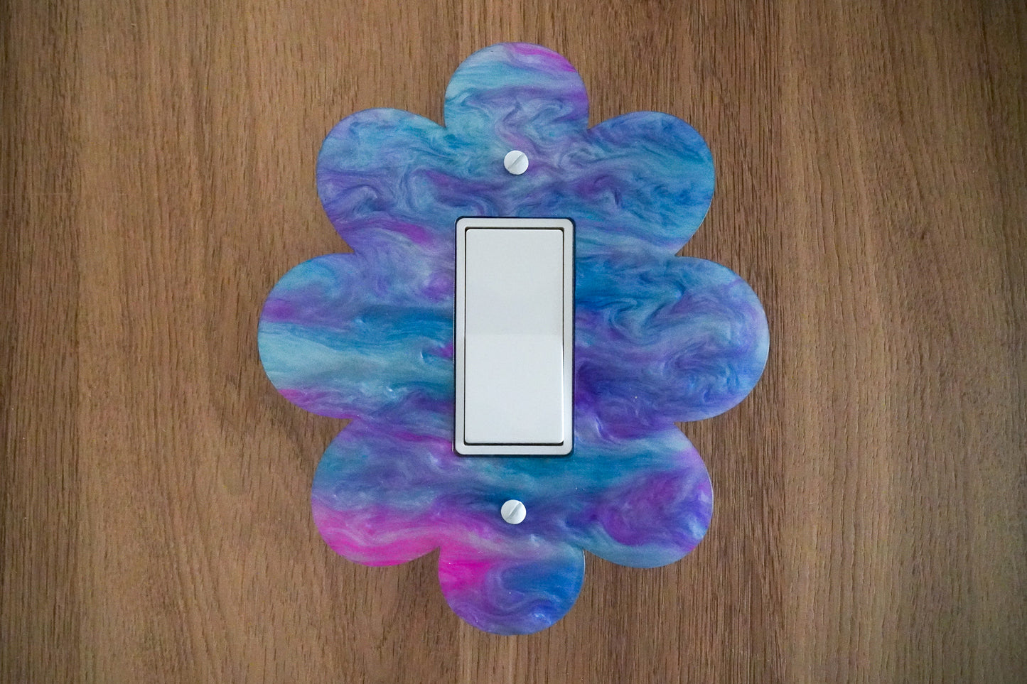 Cotton Candy Flower Light Switch Cover