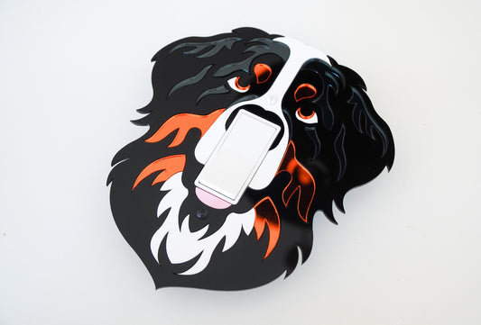 Bernese Mountain Dog Art Decorative Light Switch Cover