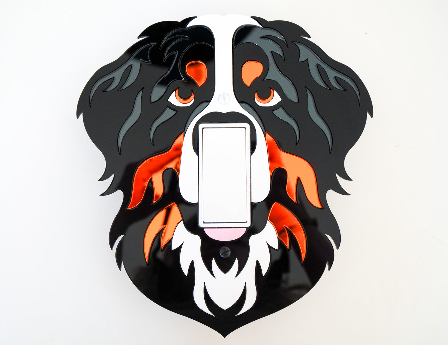 Bernese Mountain Dog Art Decorative Light Switch Cover