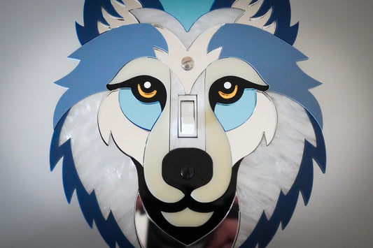 Wolf Light Switch Plate Cover