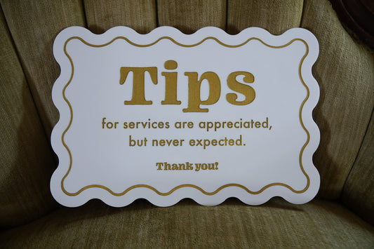 Custom Wavy Sign