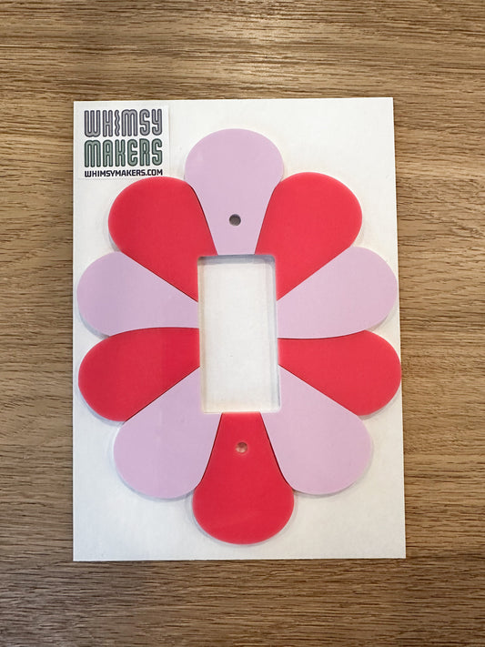 Flower Power Decorative Light Switch Cover