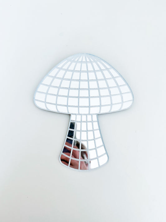 Funky Disco Mushroom Mirror Wall Art