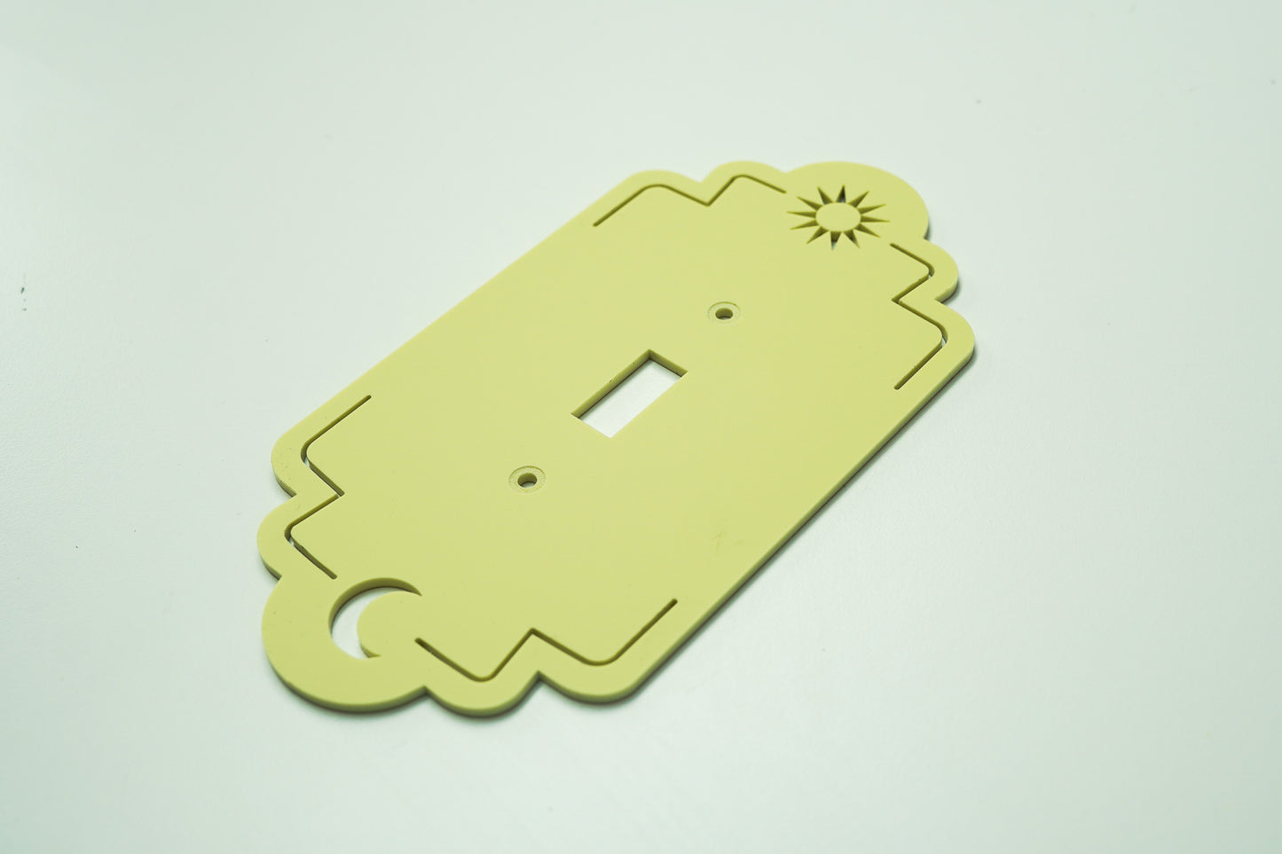 Custom Color Scalloped Sun and Moon Light Switch and Outlet Covers