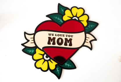 Tattoo Mom Wall Art Hanging