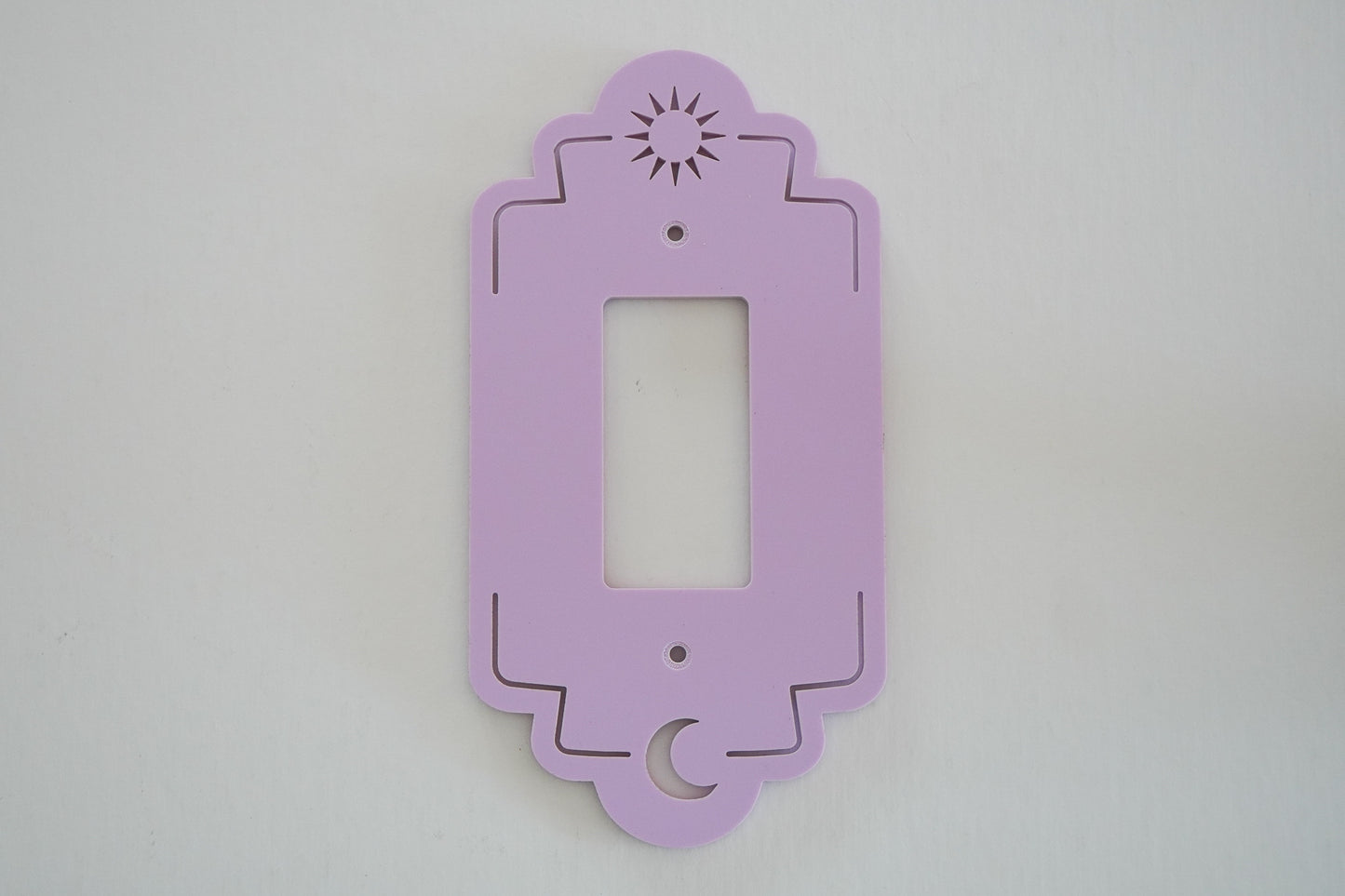 Custom Color Scalloped Sun and Moon Light Switch and Outlet Covers