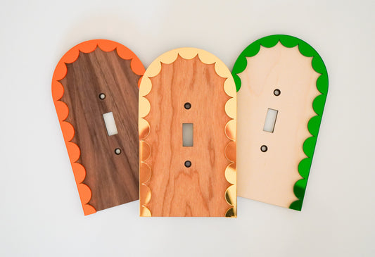 Scallop Trim Custom Light Switch Plate Cover