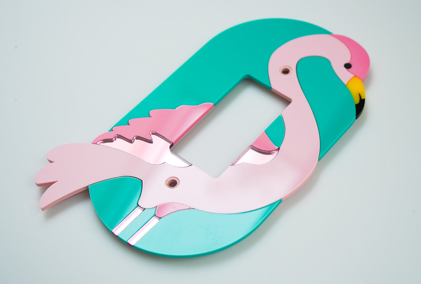 Pink Flamingo Light Switch, Outlet, or Dimmer