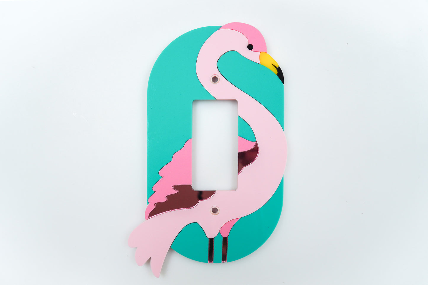 Pink Flamingo Light Switch, Outlet, or Dimmer