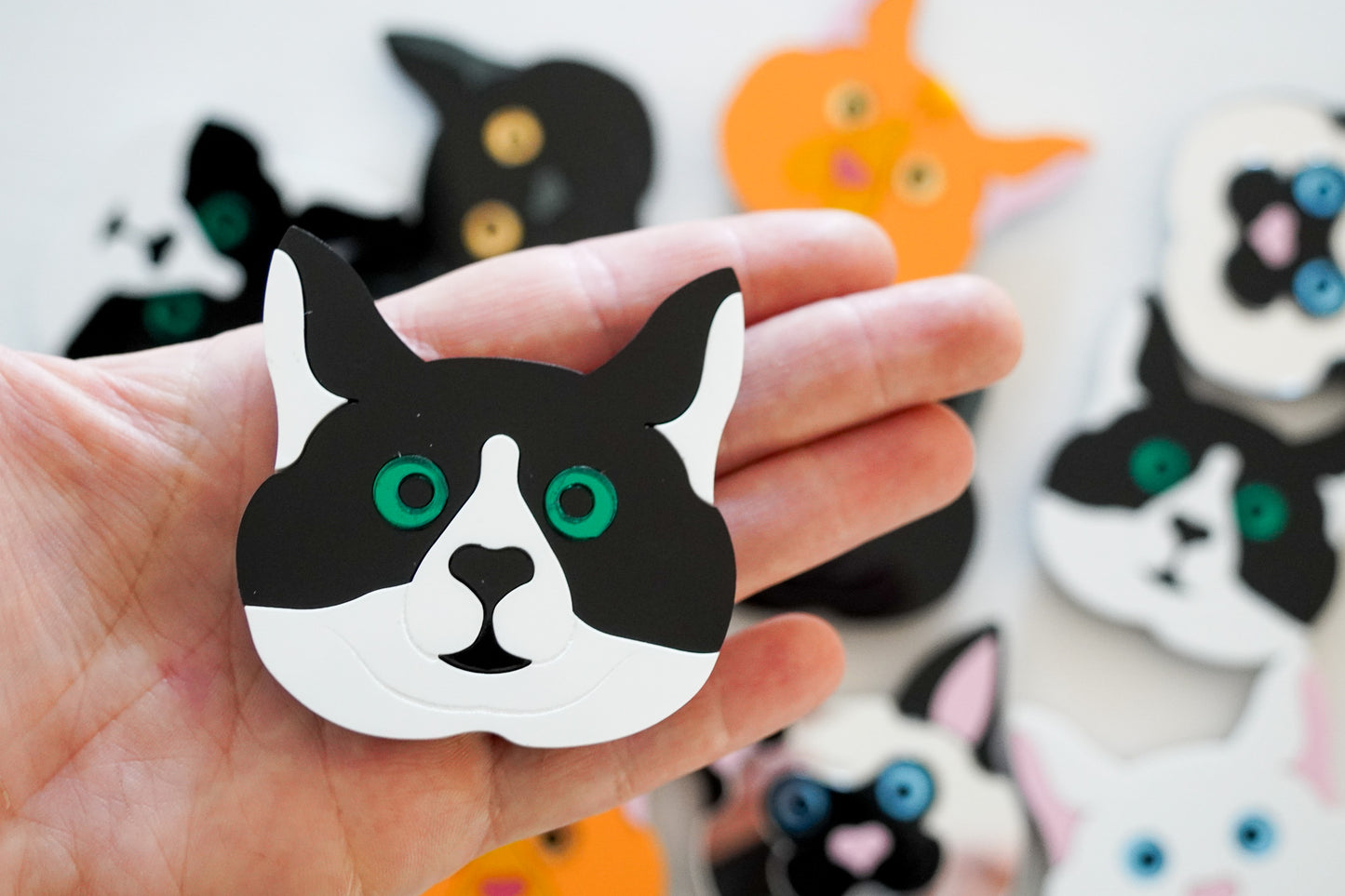 Cute Cat Wall Art Magnets