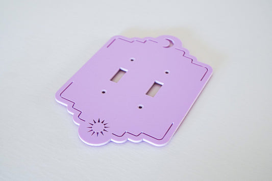 Custom Color Scalloped Sun and Moon Light Switch and Outlet Covers