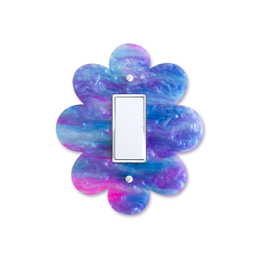 Cotton Candy Flower Light Switch Cover