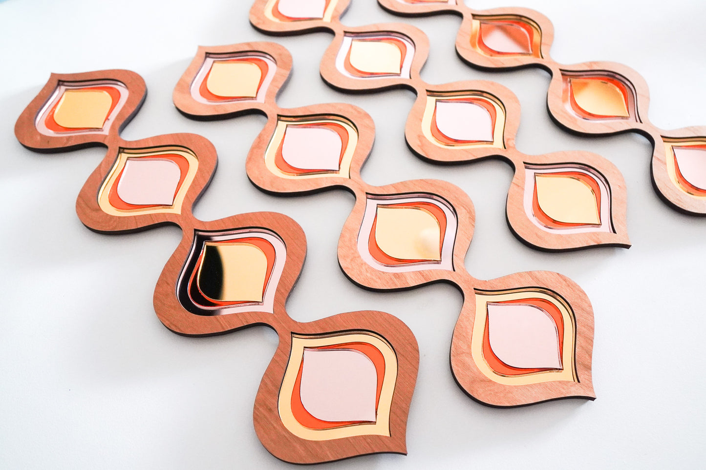 Retro Tear Drop Mirror
