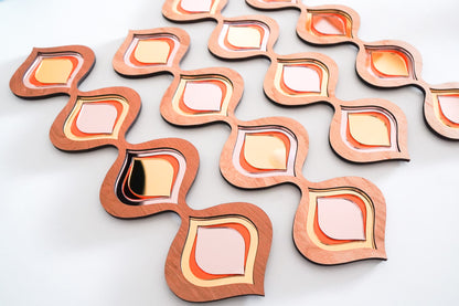 Retro Tear Drop Mirror
