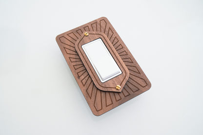 Starburst Wooden Light Switch Plate Cover