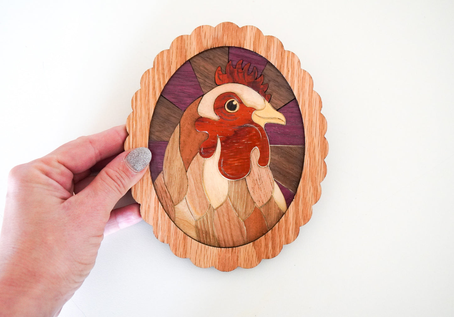 Scarlett JoHENson: Handmade Wooden Chicken Wall Art