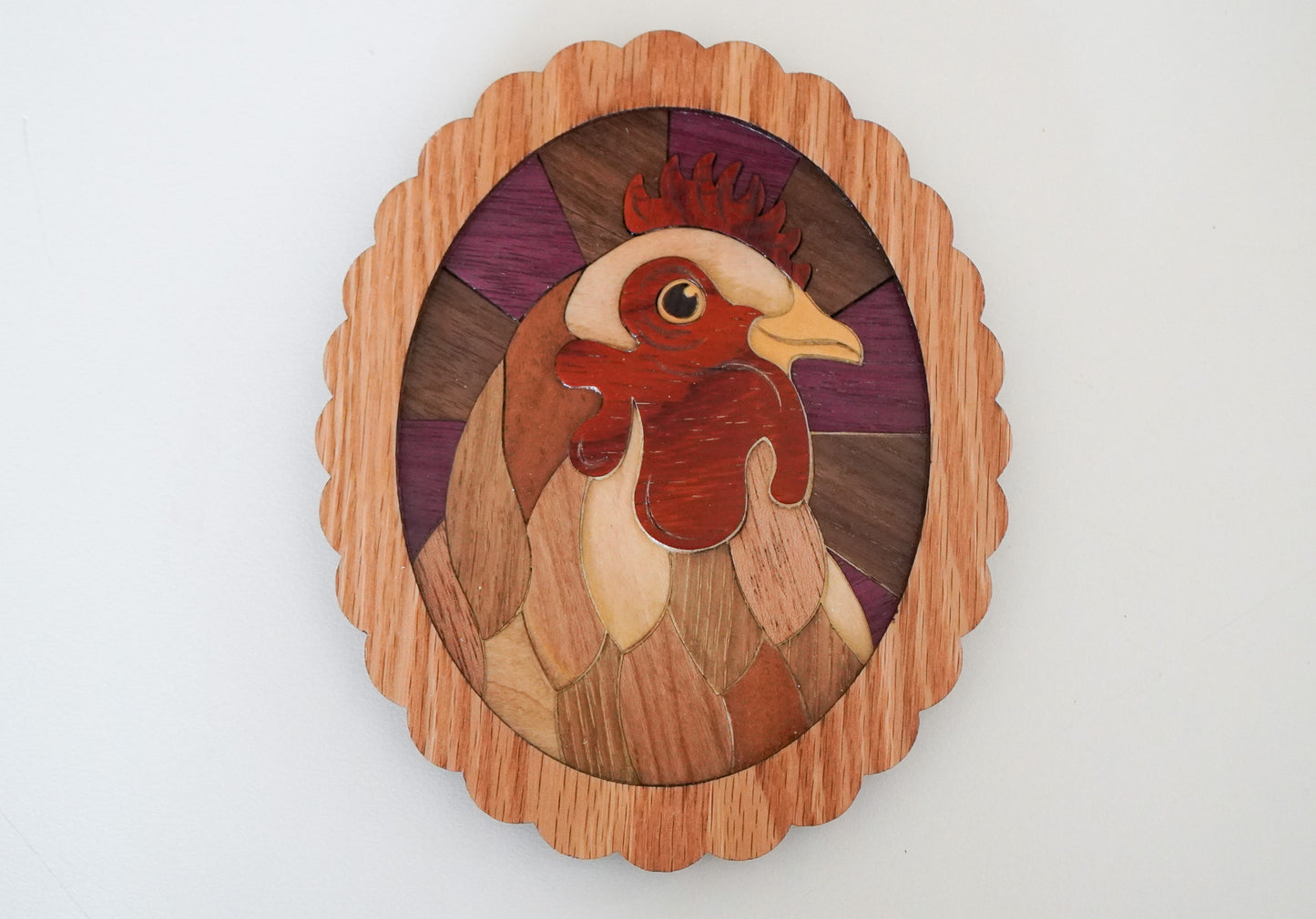 Scarlett JoHENson: Handmade Wooden Chicken Wall Art