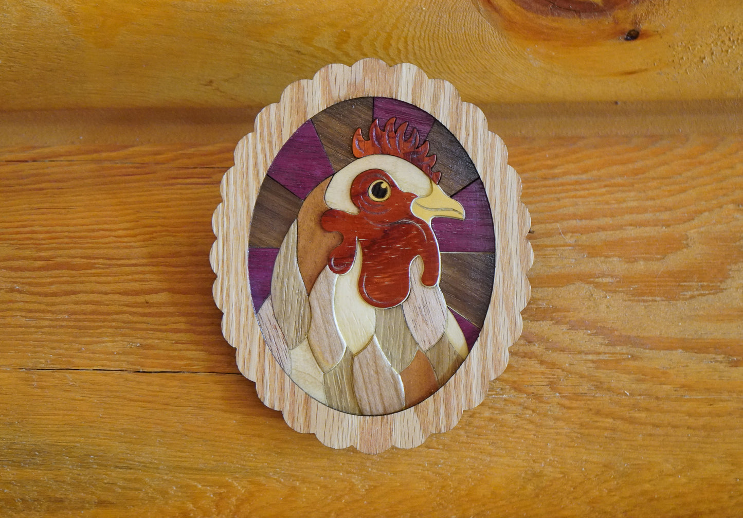 Scarlett JoHENson: Handmade Wooden Chicken Wall Art