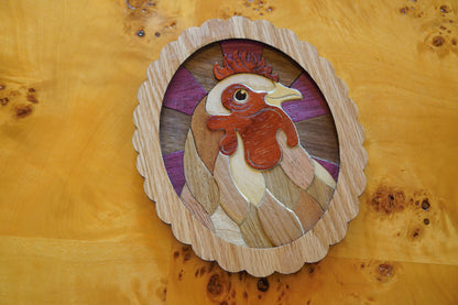 Scarlett JoHENson: Handmade Wooden Chicken Wall Art