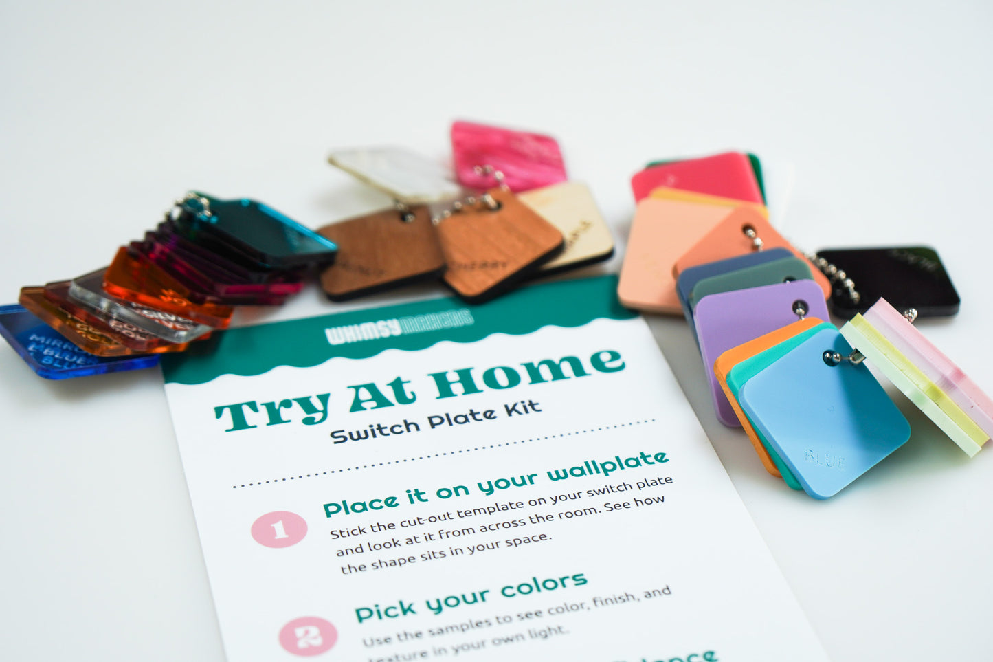 Try-at-Home Switch Plate Kit includes $10 Store Credit