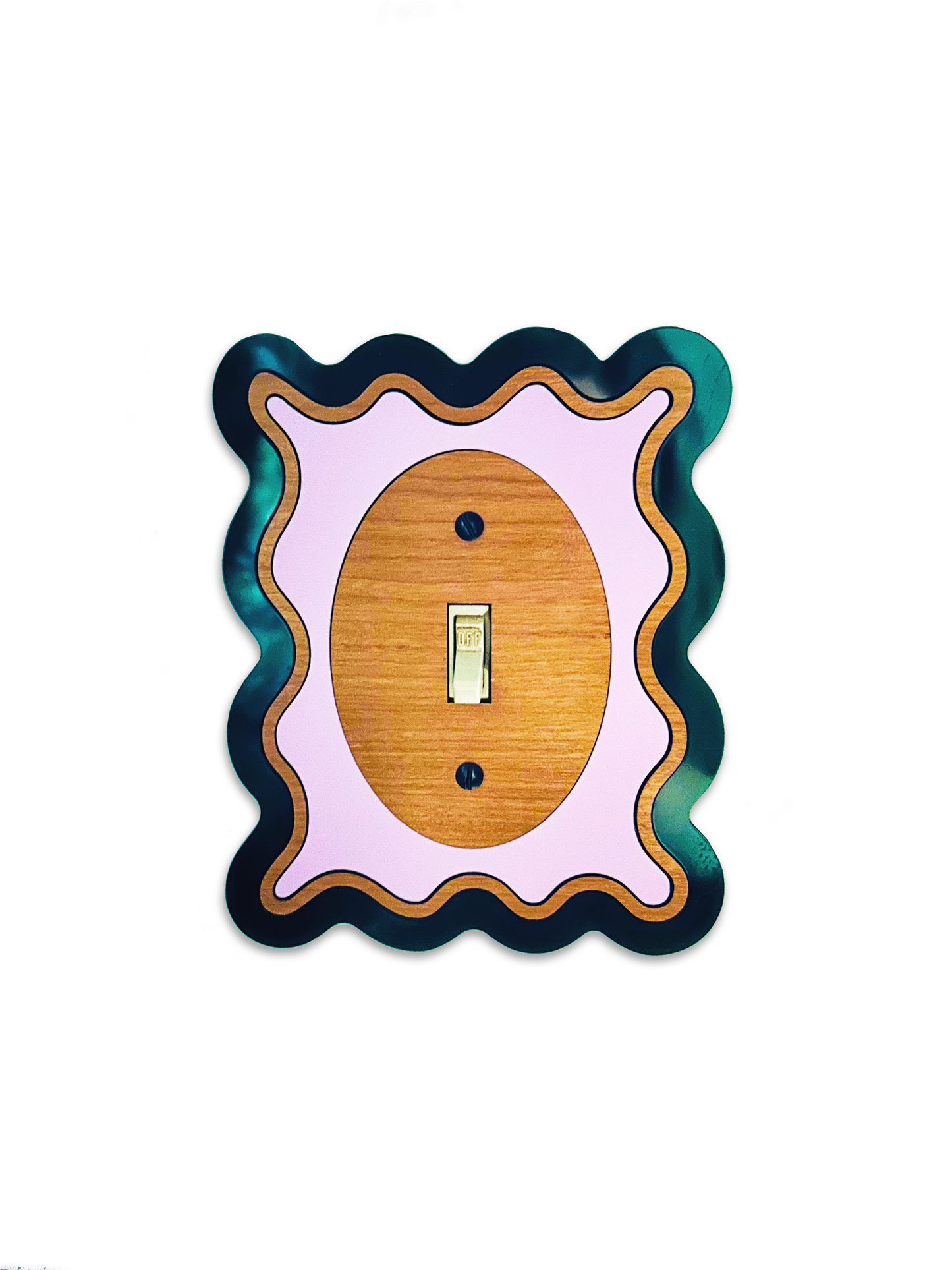 [Multi-Color] Wavy Acrylic Decorative Light Switch Covers