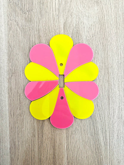 Flower Power light switch plate cover