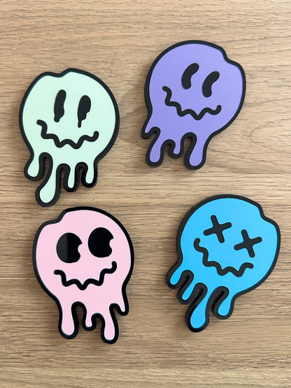 Drippy Smiley Face Magnet Set