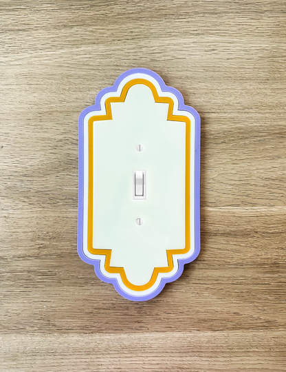 Art Deco "Scalloped" Decorative Light Switch Cover