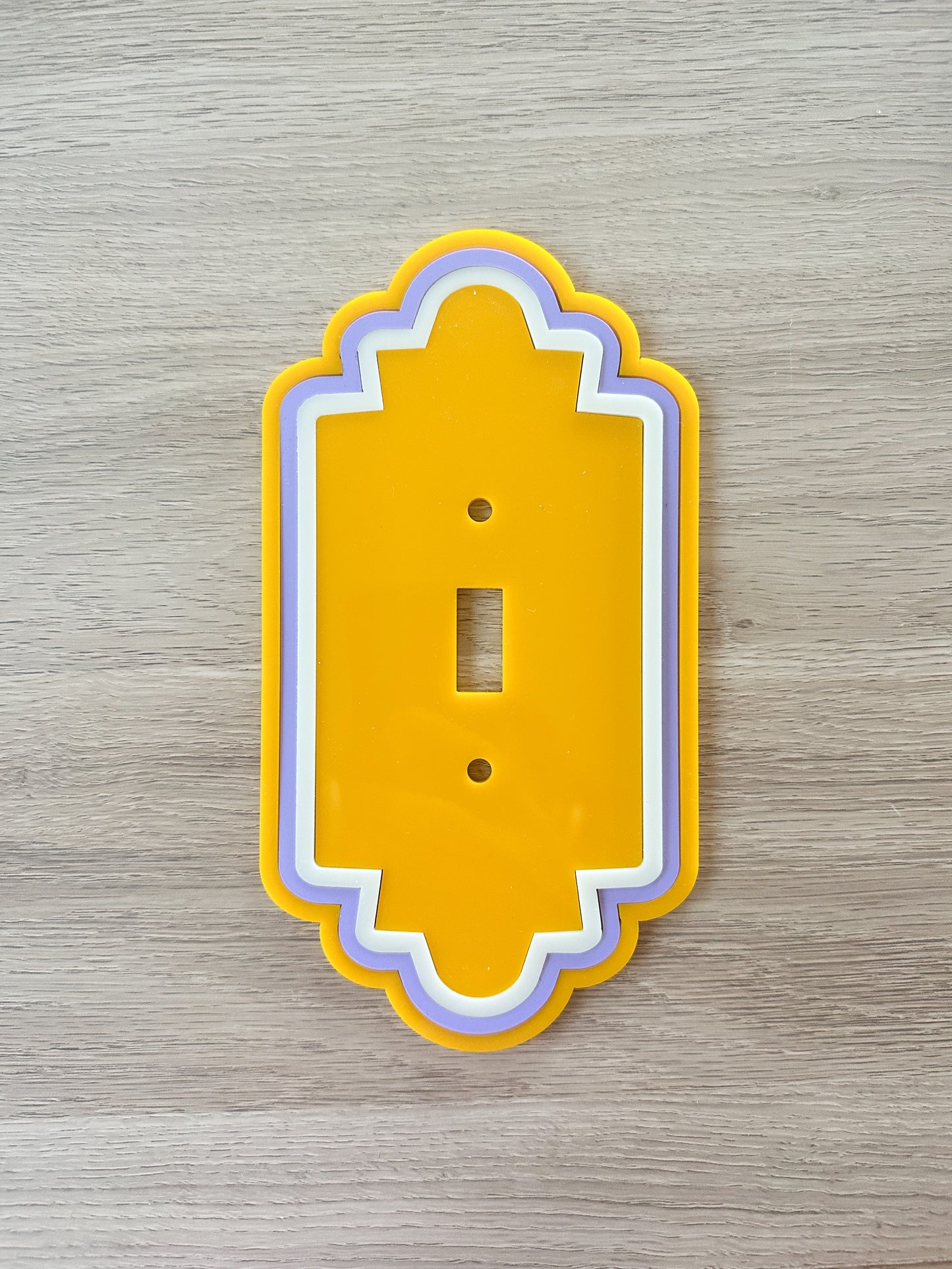 Art Deco "Scalloped" Decorative Light Switch Cover