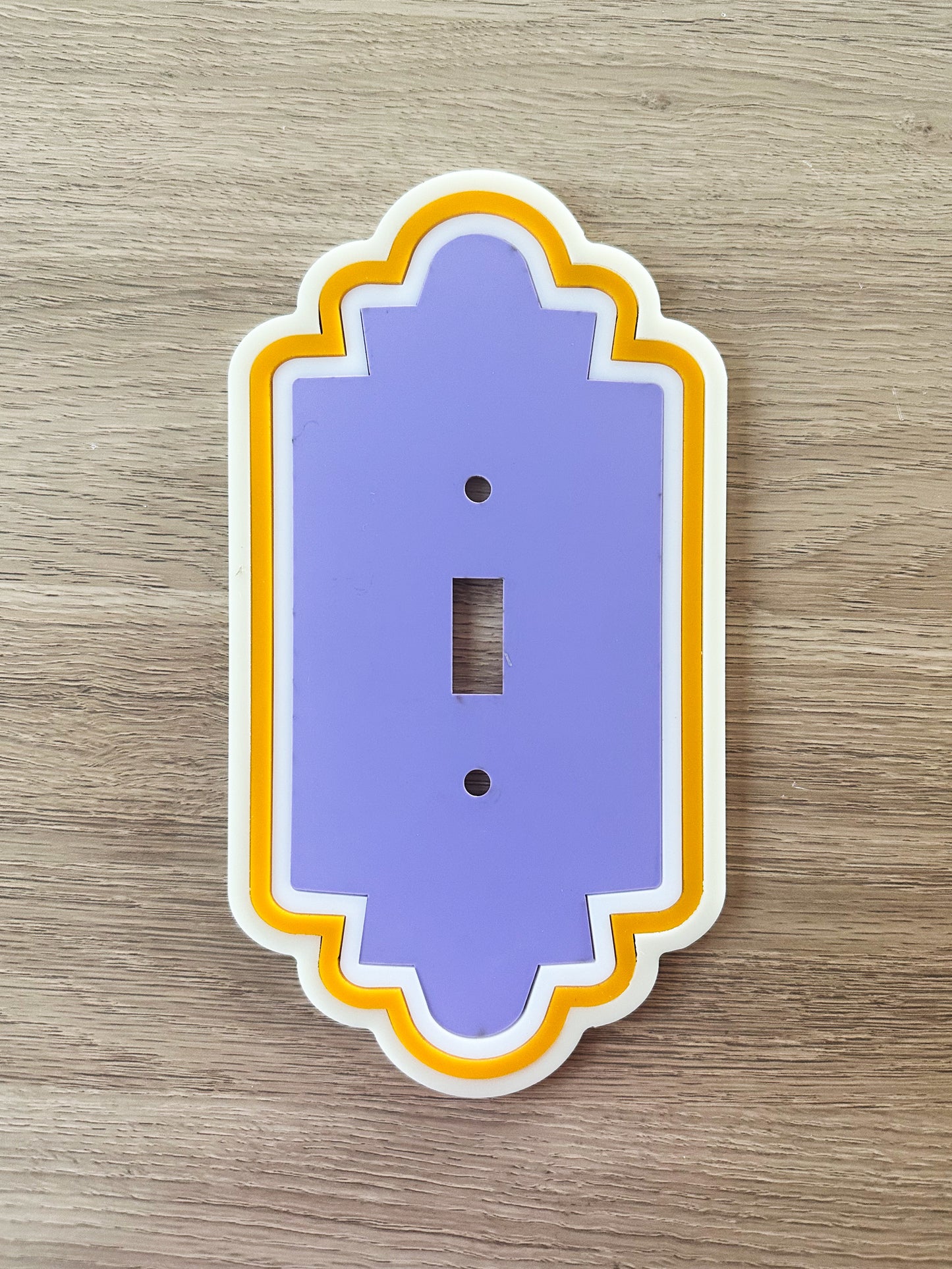 Art Deco "Scalloped" Decorative Light Switch Cover