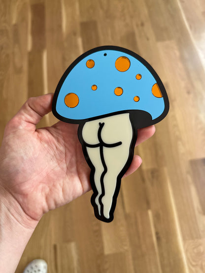 Custom Mushroom Lady Tree Ornament