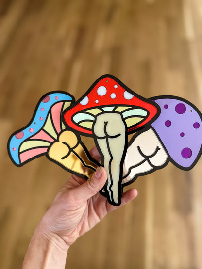 Custom Mushroom Lady Tree Ornament