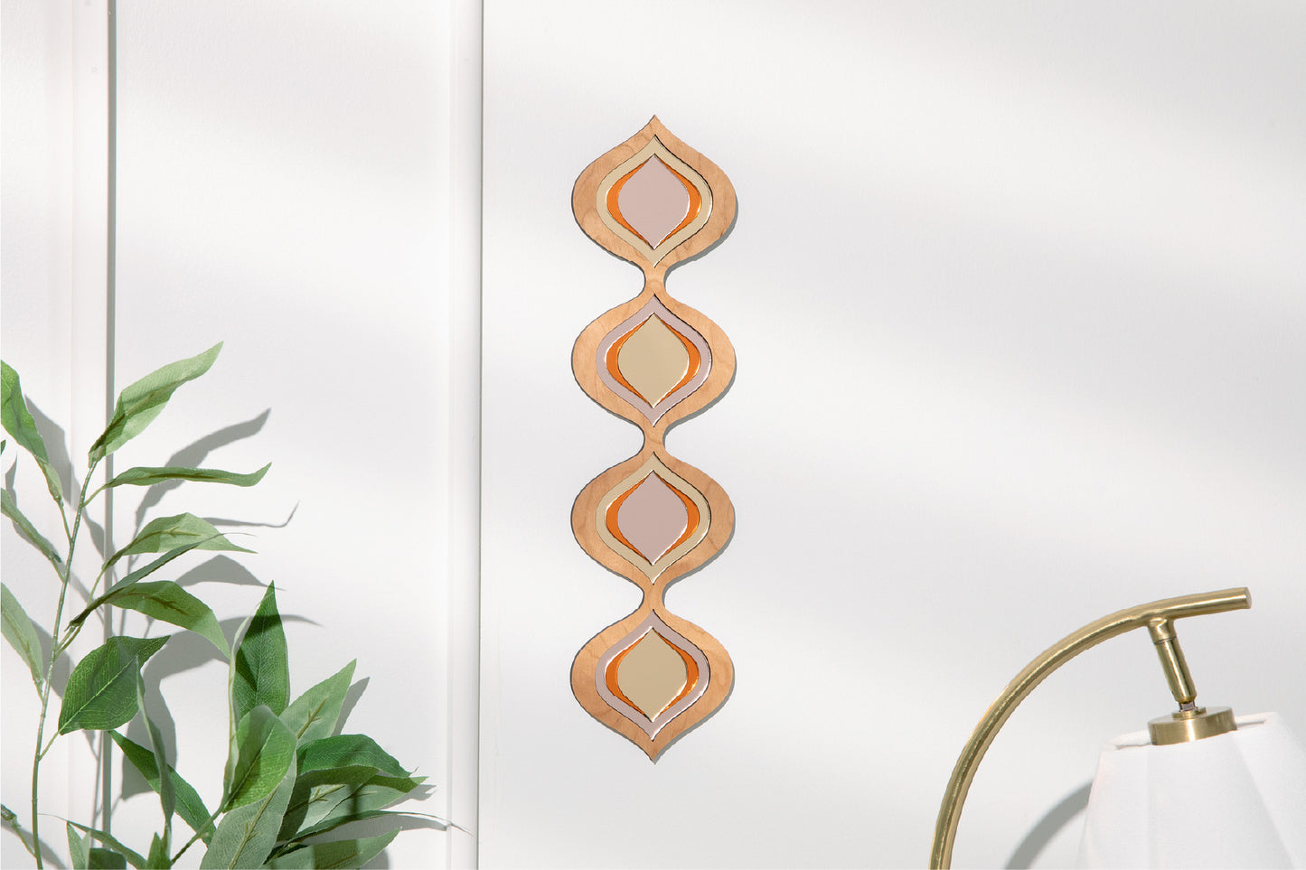 Retro Tear Drop Mirror