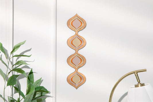 Retro Tear Drop Mirror