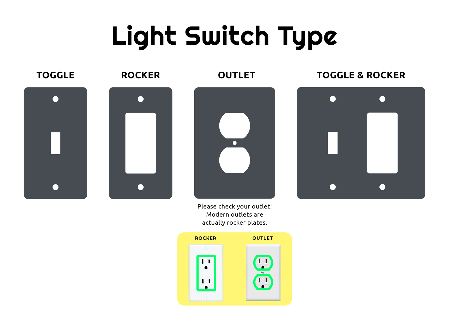 Custom 1-Color Wiggle Switch plate