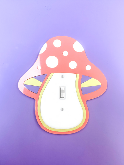 Mushroom Decorative Light Switch Cover