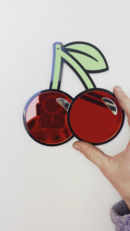 Cherry Mirror Ornament Art