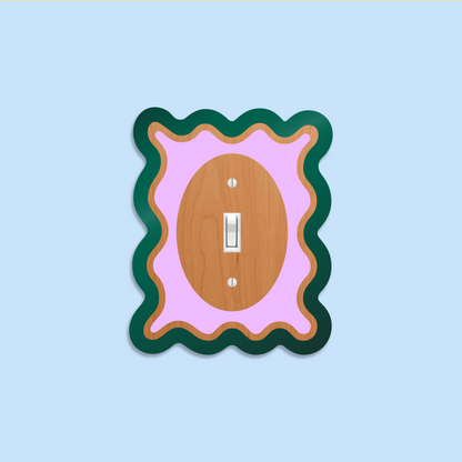 Wavy light switch cover
