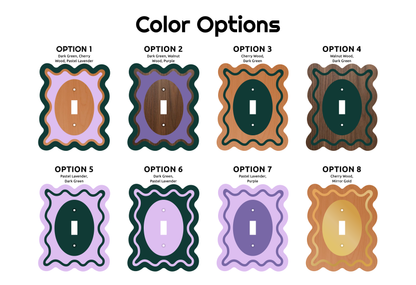 [Multi-Color] Wavy Light Switch and Outlet Covers