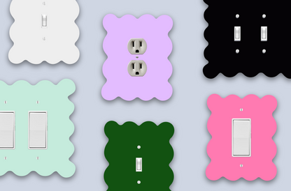 Custom Wavy Light Switch Cover